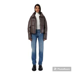 Apparis Jemma Puffer Jacket in Cocoa Womens Size XL
